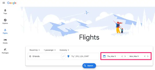 PICK THE DATES FOR YOUR FLIGHTS