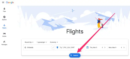 SEARCH FOR AVAILABLE FLIGHTS