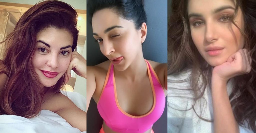 Jacqueline Fernandez, Tara Sutaria and Kiara Advani taking all praise on their selfie photos