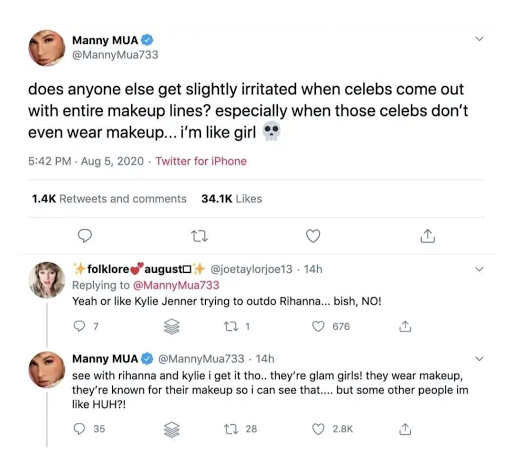 MUA’s tweet shading Alicia