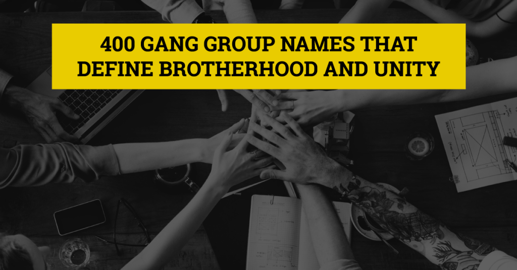400 Gang Group Name ideas