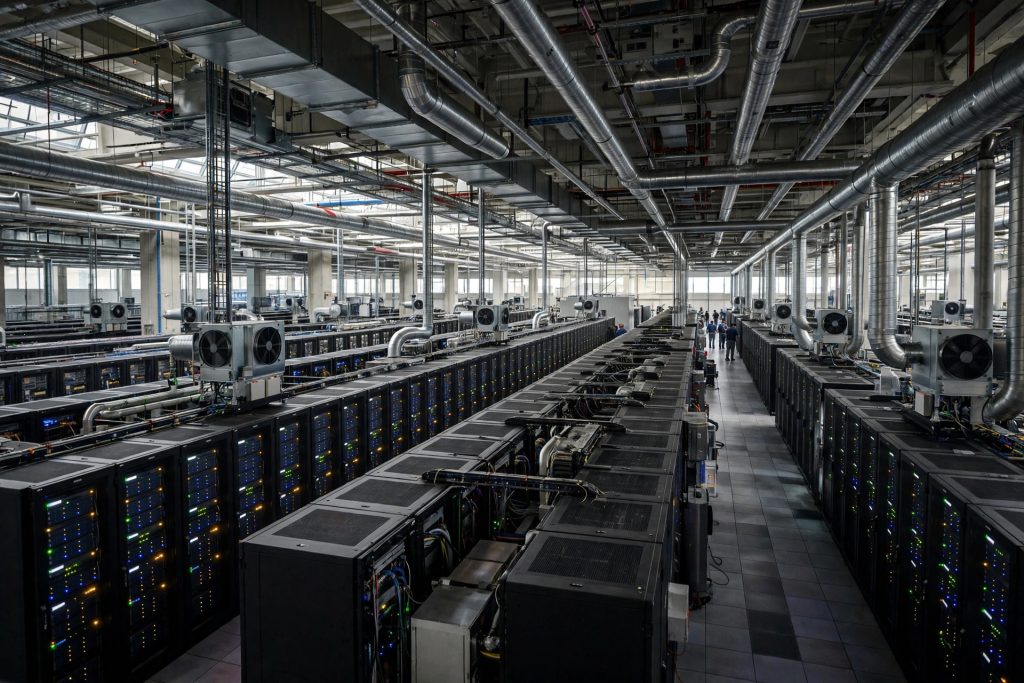 SpaceX AI data centre with graphics processors